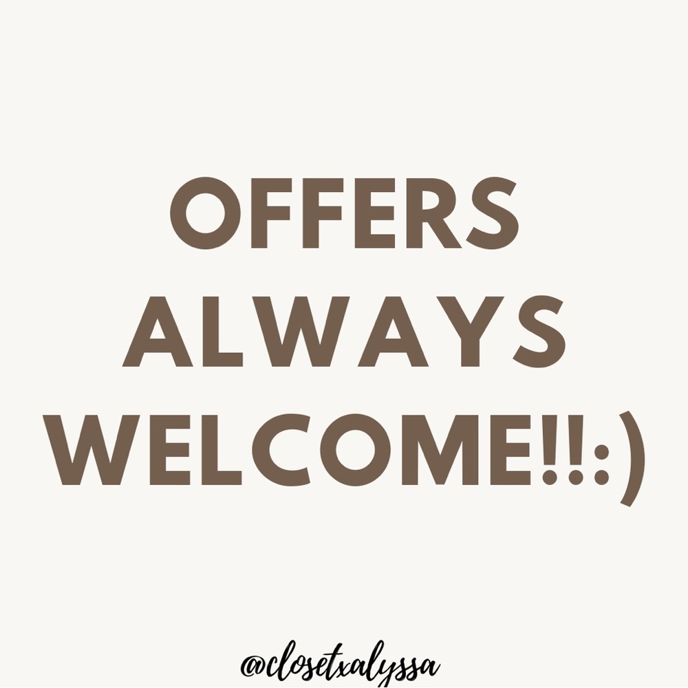 Reasonable Offers Always Welcome!!:)